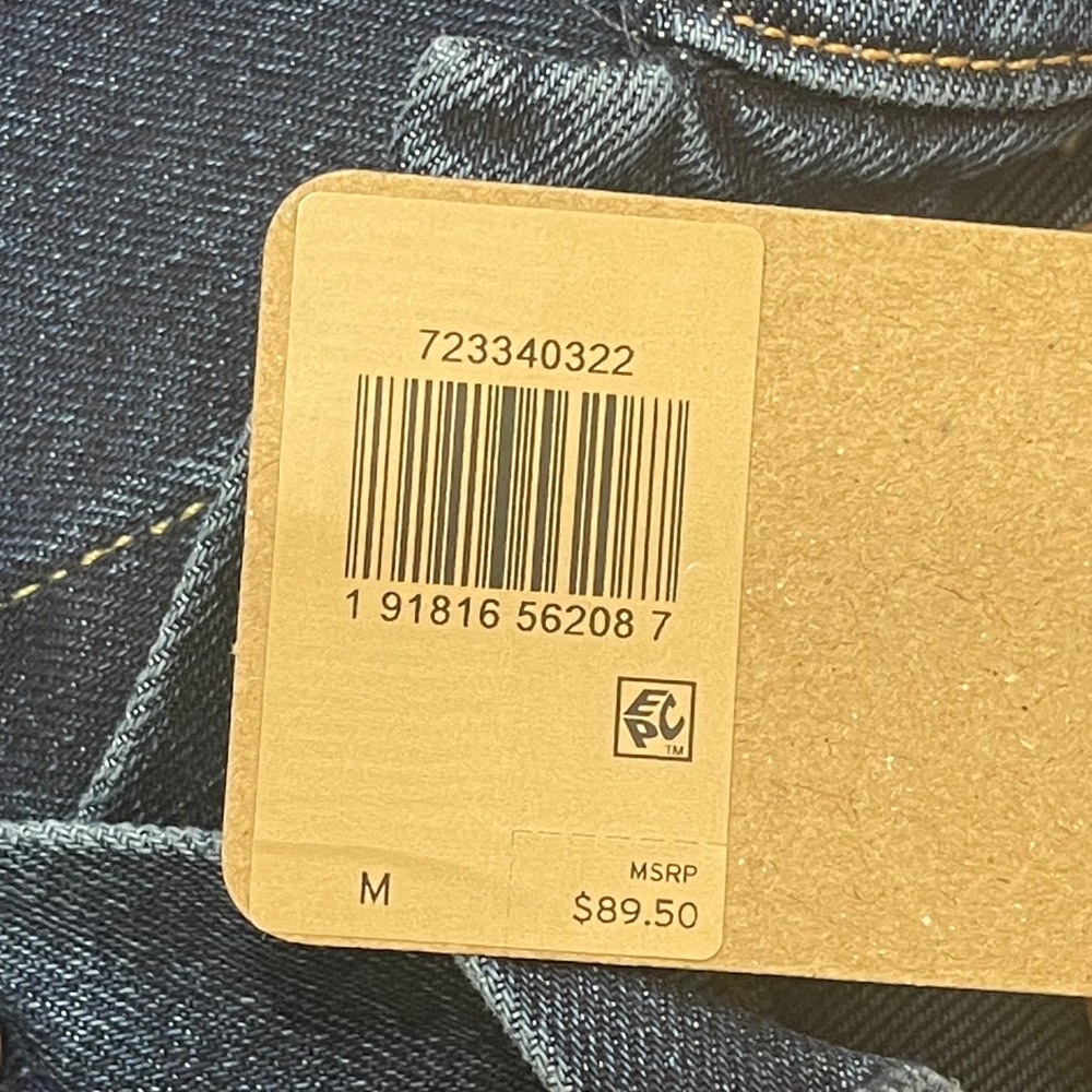 Levis Mens The Trucker Jacket Standard Fit Dark Wash Denim Blue 723340322 Size M - Picture 7 of 11
